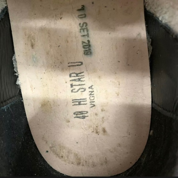 $635 Golden Goose Hi-Star White Black Size 40 / US 10 - Picture 9 of 10